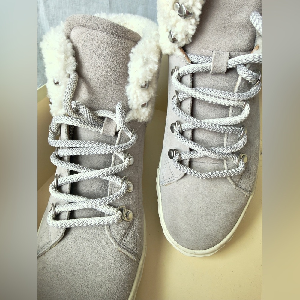 Marc Fisher ML Davie Suede & Faux Fur Boots, Size 10 M Excellent Used Condition - Picture 5 of 10